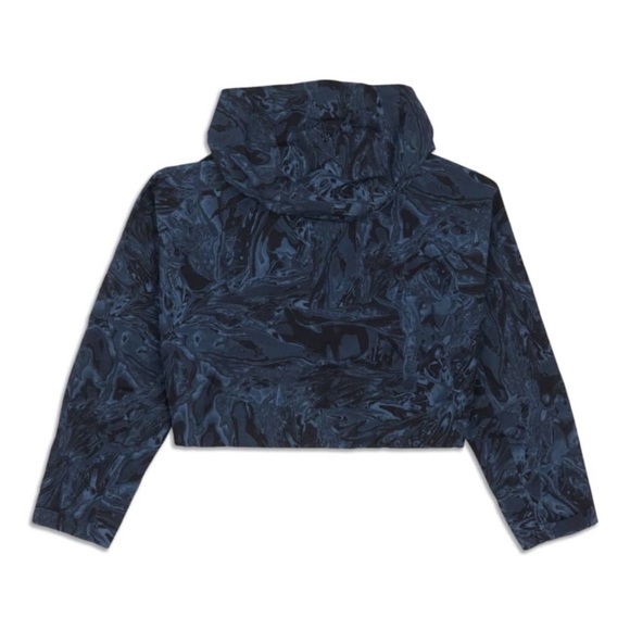 Lululemon NWOT Women's Cropped Jacket rare waterproof fabric builtin ventilation - Picture 3 of 9